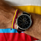 World Cup 2026 Colombia Flag Bracelet — Handwoven Miyuki Beads | Taller del Sol