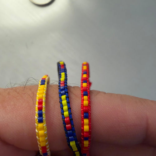 World Cup 2026 Colombia Flag Bracelet — Slim Miyuki | Taller del Sol