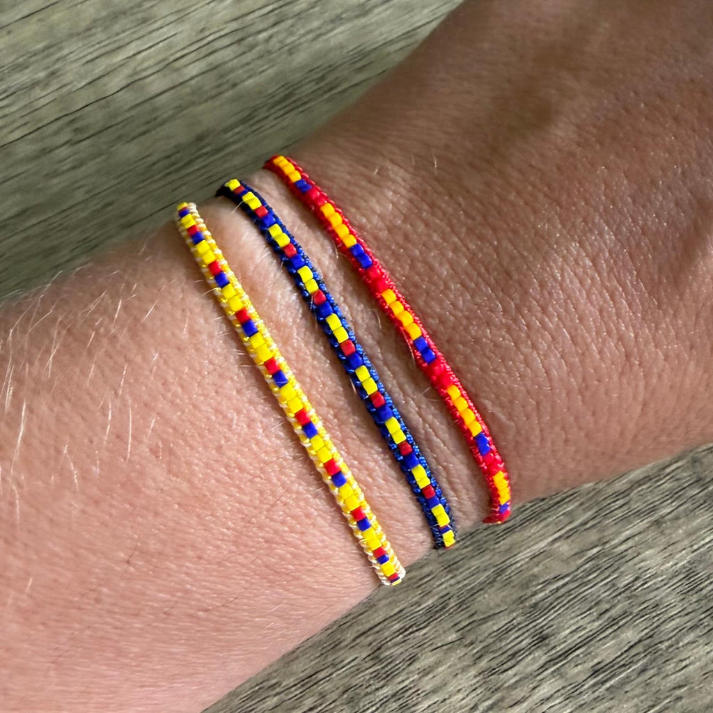 World Cup 2026 Colombia Flag Bracelet — Slim Miyuki | Taller del Sol